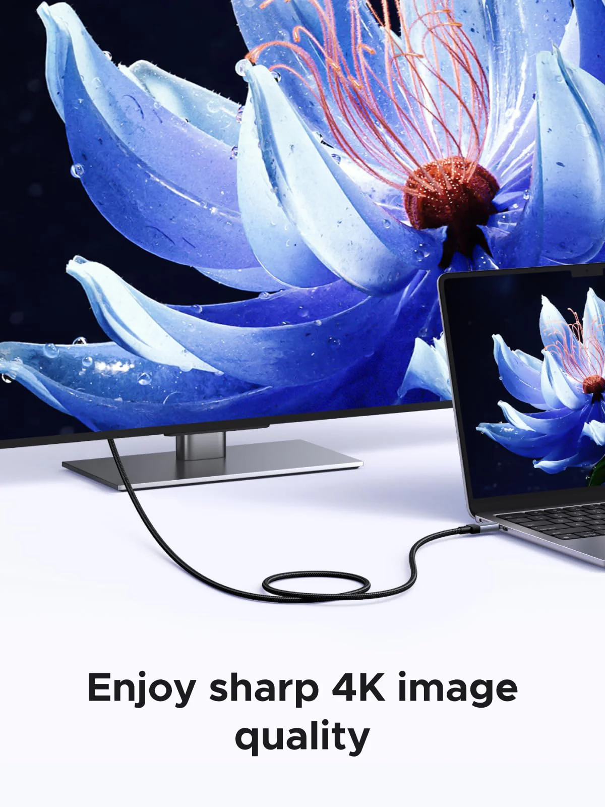 UGREEN USB-C Cable (240W, 10Gbps, 4K@60Hz) - Image 3