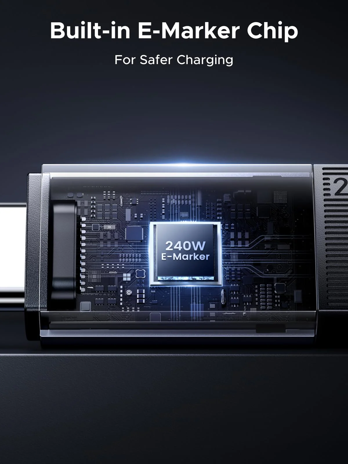 UGREEN USB-C Cable (240W, 10Gbps, 4K@60Hz) - Image 6