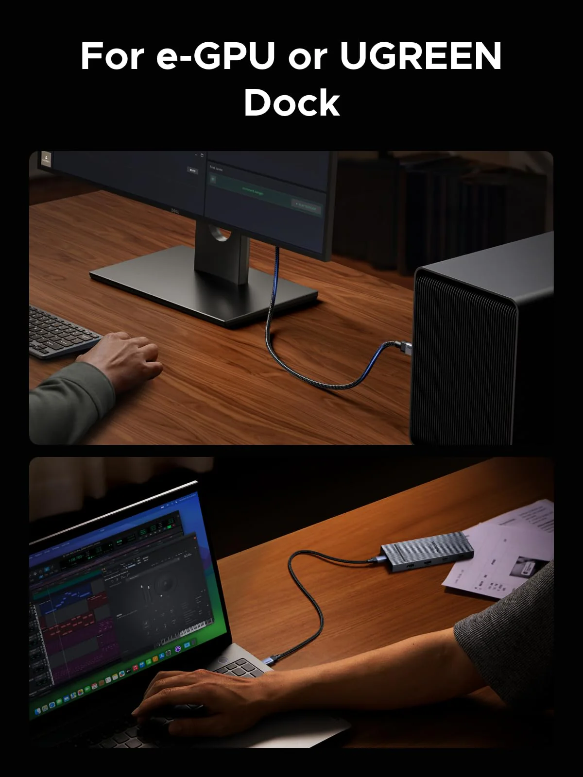 UGREEN USB-C Cable (240W, 40Gbps, 8K@60Hz) - Image 8