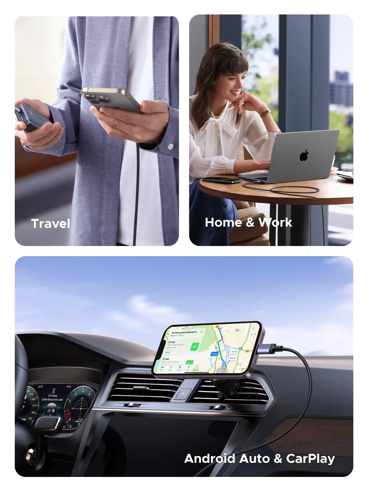 UGREEN USB-C Fast Charging Cable (240W, E-Marker Chip, 480Mbps) - Image 5