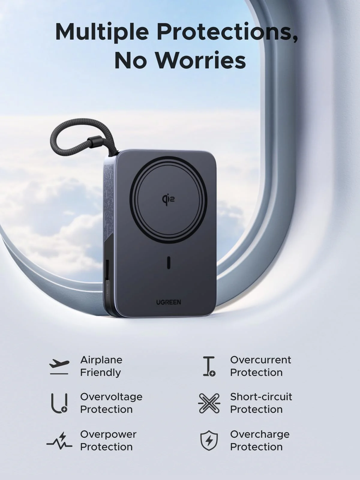UGREEN Zapix 15W Magnetic Power Bank (10000mAh, 30W Fast Charging, Qi2 ) - Image 8